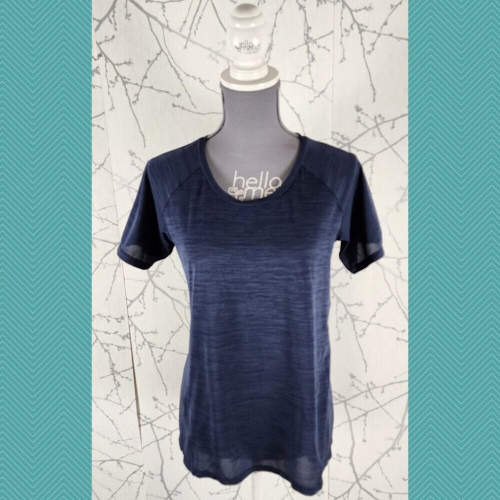 Mountain Equipment Coop Heathered Navy Breathable Tee